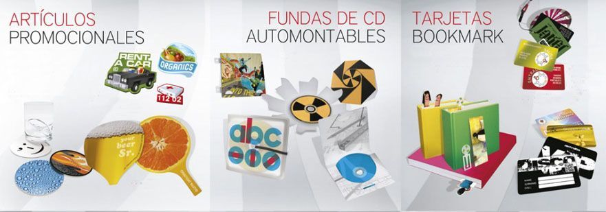 Impresión de artículos promocionales. 