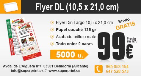 Oferta impresión Flyer DL